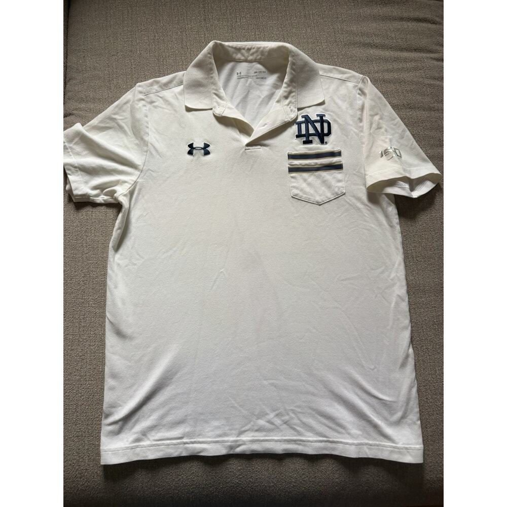 Men's Under Armour White Notre Dame Fighting Irish College Football 150th Size S